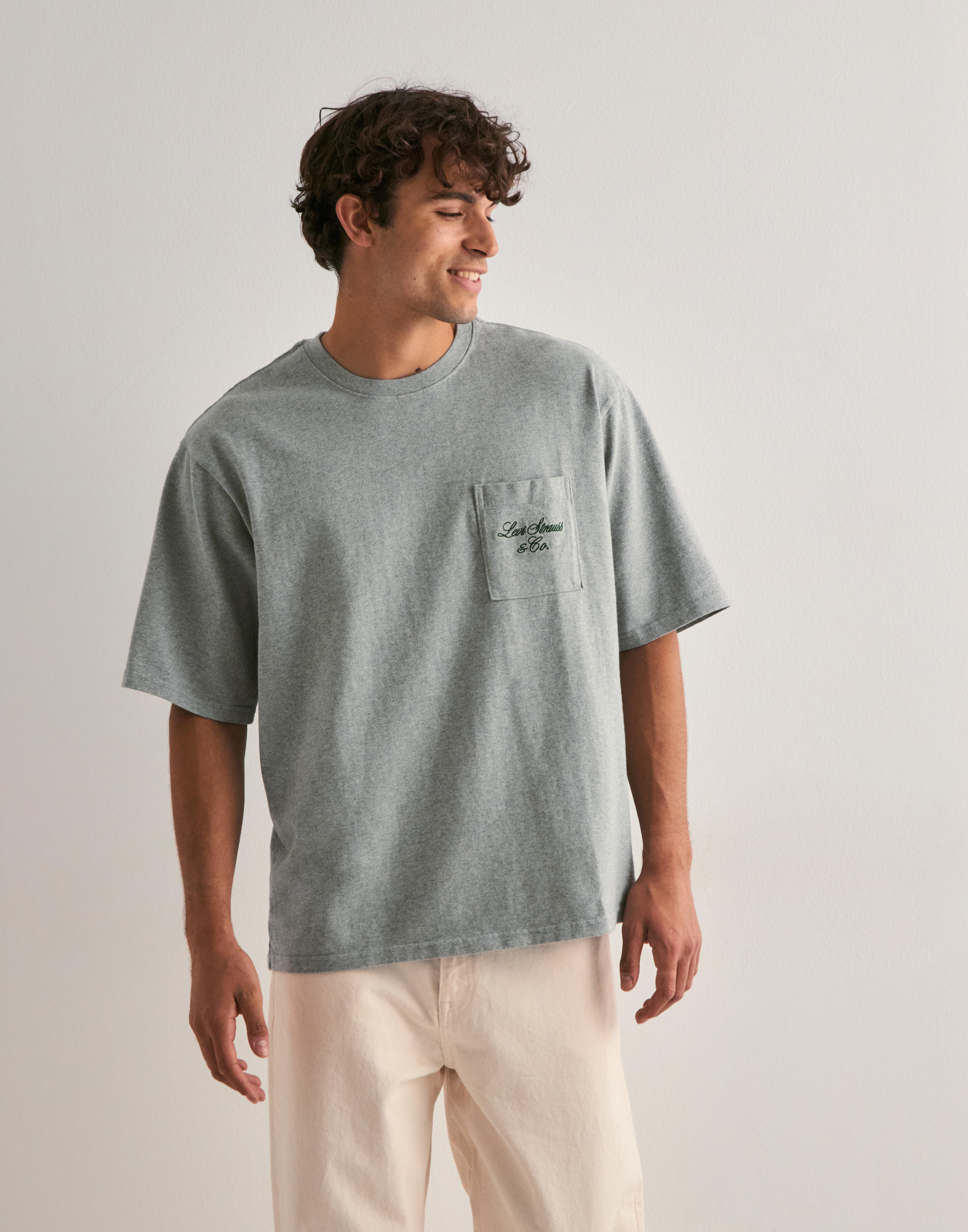 Buy Levi's HALF SLEEVE GR PCKT T LEVIS SC - Grey | NLYMAN