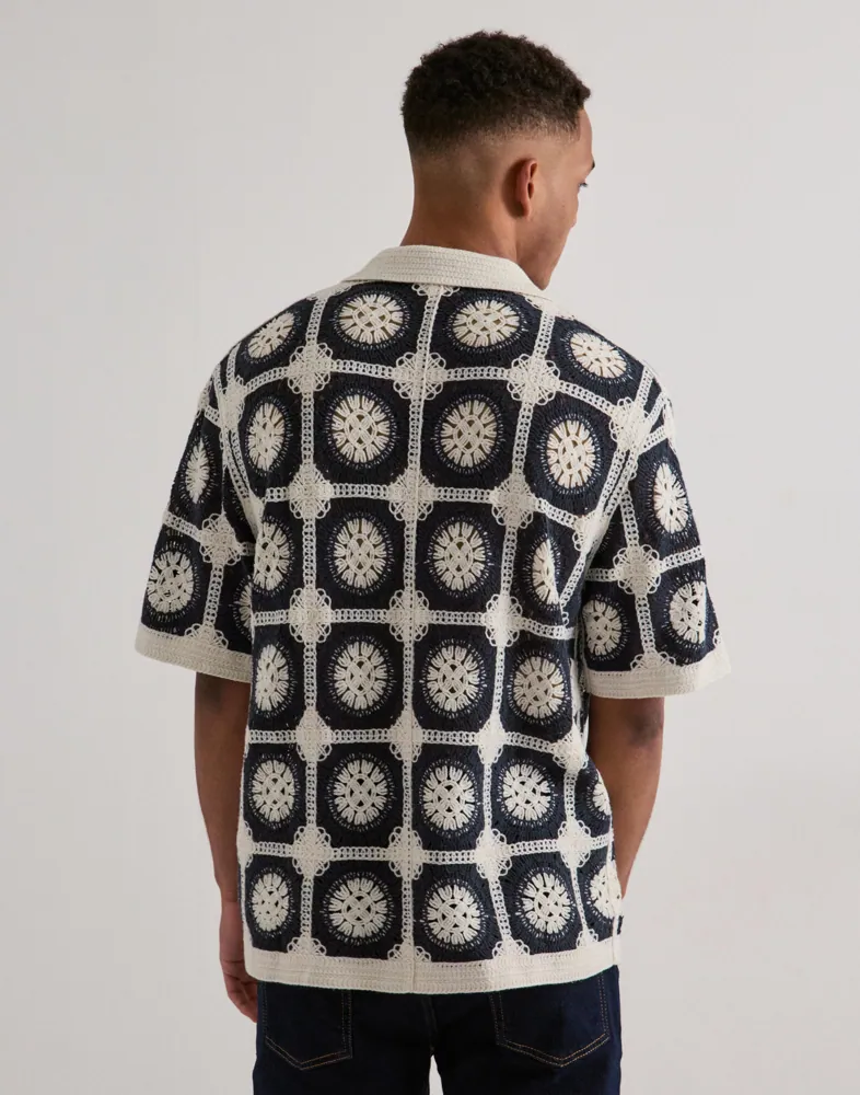 JACK & JONES Jororchard Knit Crochet Polo Mönstrade skjortor skjortor & blusar herr – bild 3
