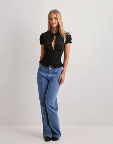 Nelly Cute Smock Blouse Top blusar dam – bild 2