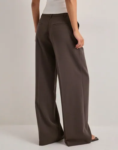 Nelly Mid Waist Wide Suit Pants kostymbyxor dam – bild 2