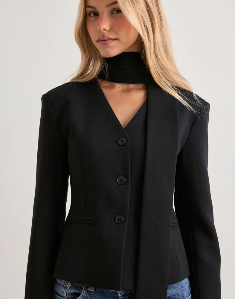 Nelly Scarf Blazer dam – bild 2