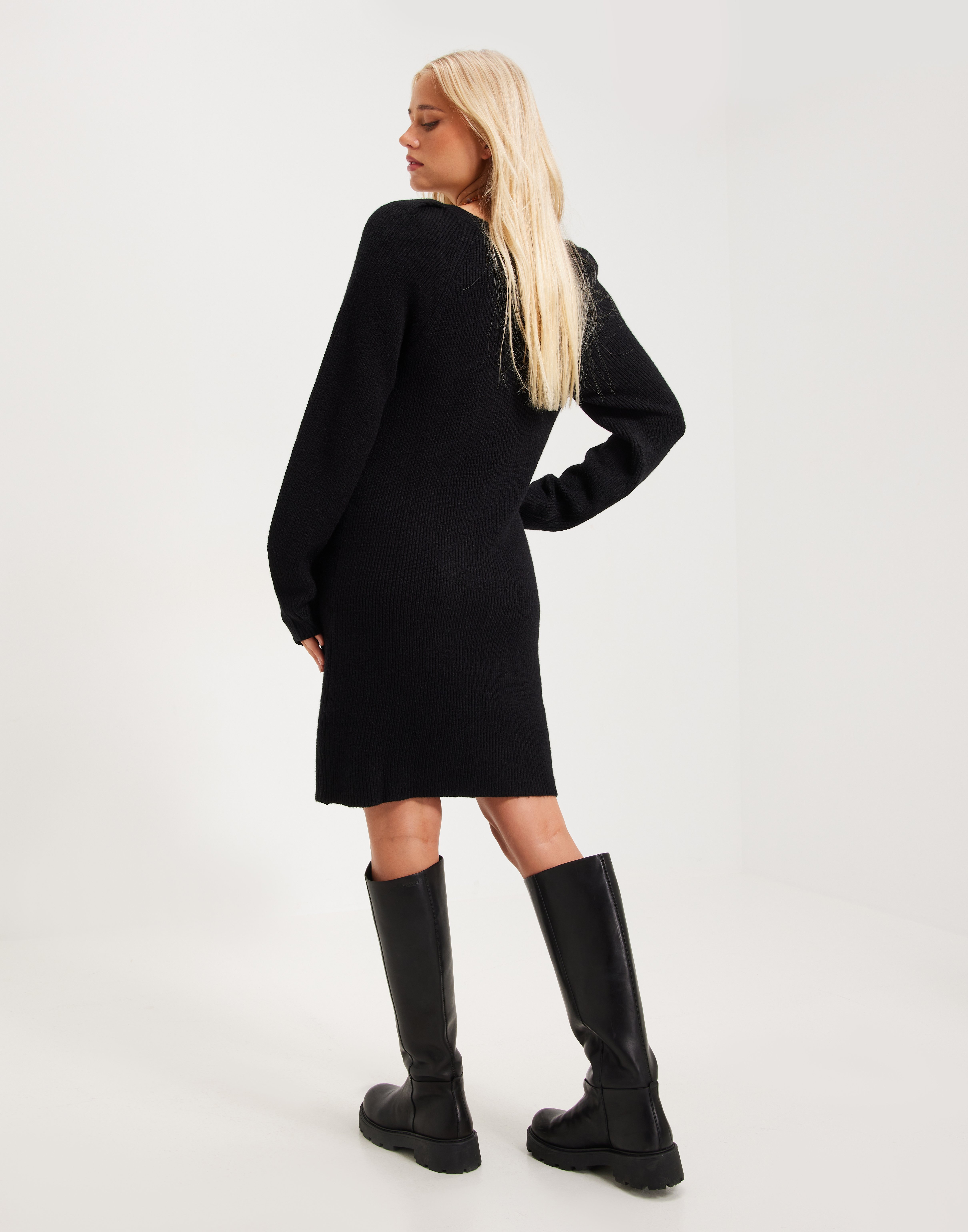 Vila Viril L/S Knit Dress Noos-Vestido De Punto Mujer