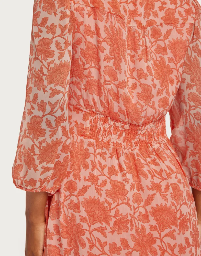 Buy Neo Noir Olana City Flower Dress Orange