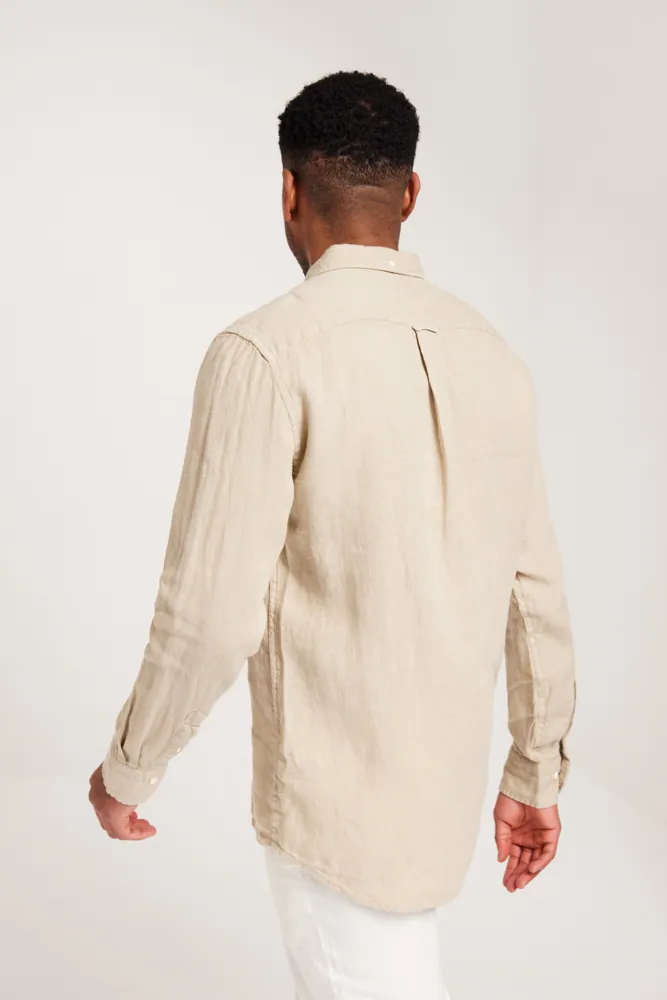 REG UT GMNT DYED LINEN SHIRT