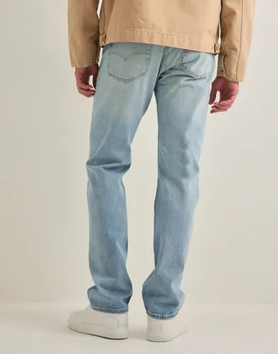 Levi's 501 blå jeans med rak passform och femficksmodell