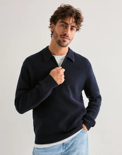 Samsøe Samsøe Saisaks HZ Polo 15010 Half zip polotröjor herr – bild 5