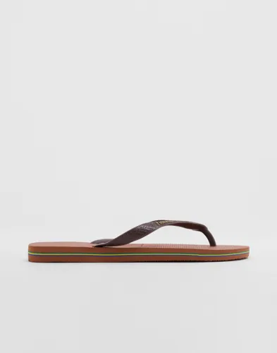 Havaianas flip-flops i rosa med logotyp på remmen