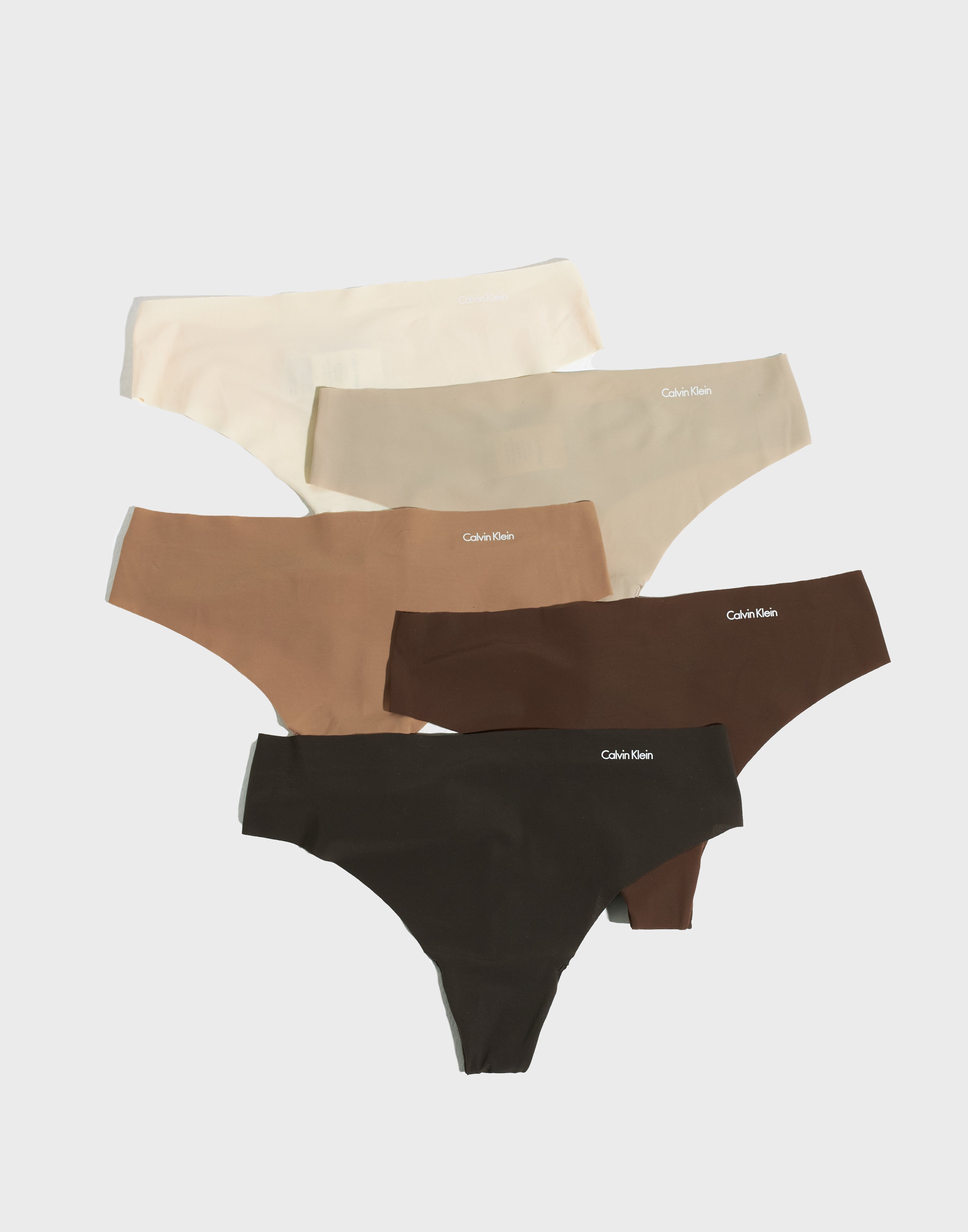 Buy Calvin Klein Underwear THONG 5PK - Natural | Nelly.com