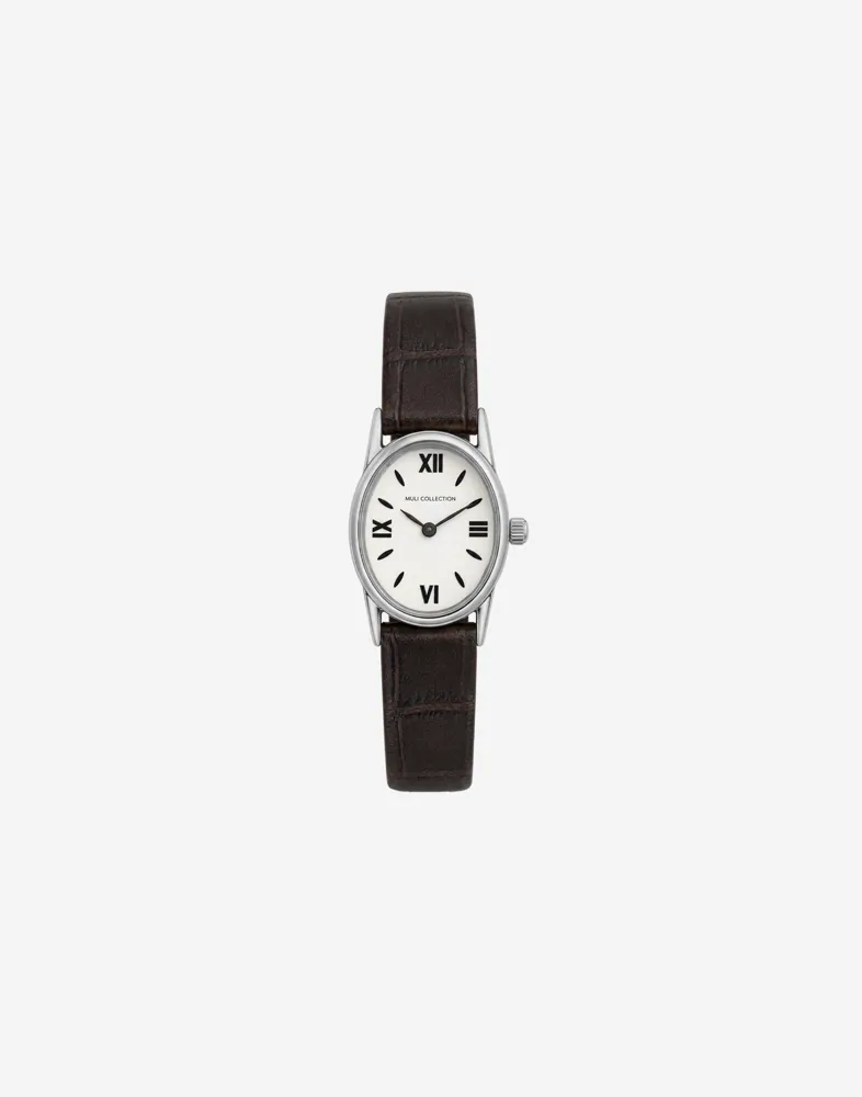 Muli Collection Brown Leather Vintage Watch klockor dam – bild 2