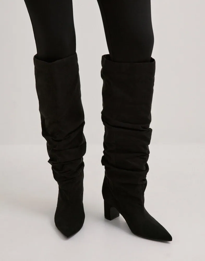 Scrunch Pointy Block Boot