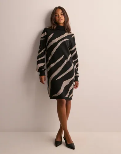 OBJECT - Mønstret - Objray L/S Knit Rollneck Dress Aop