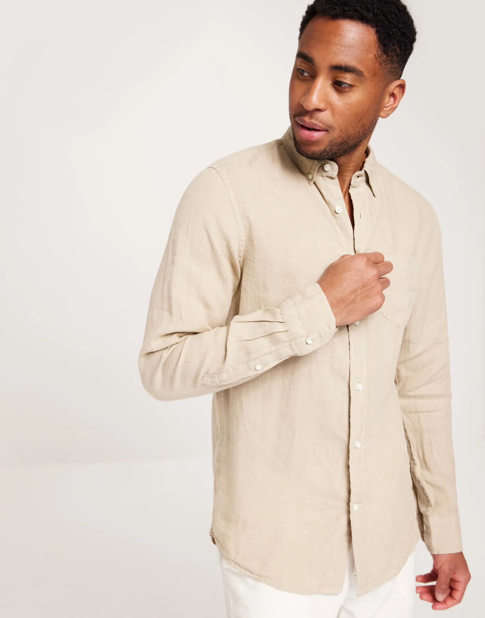 REG UT GMNT DYED LINEN SHIRT