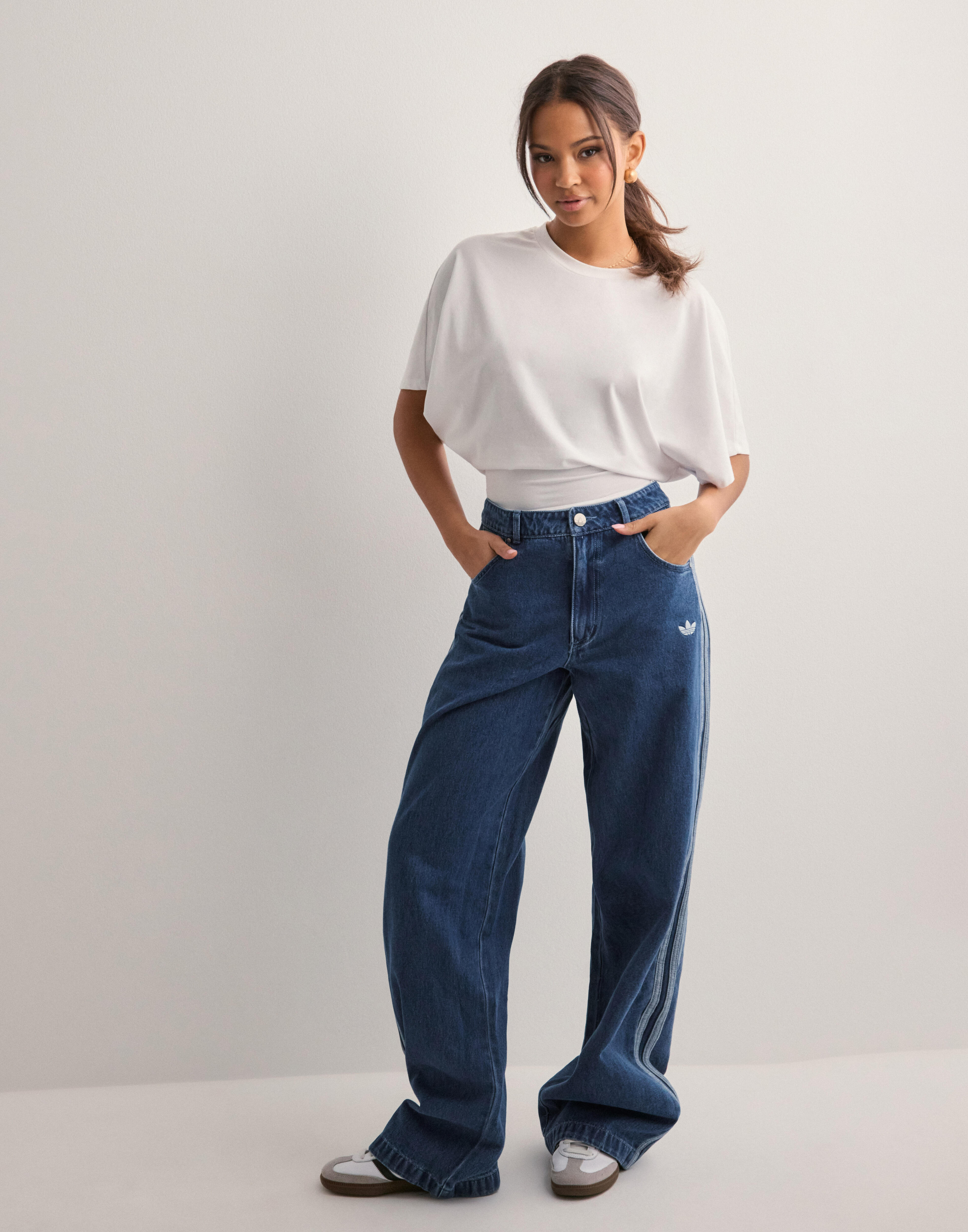 Buy Adidas Originals DENIM 3S PANT - Denim | Nelly.com