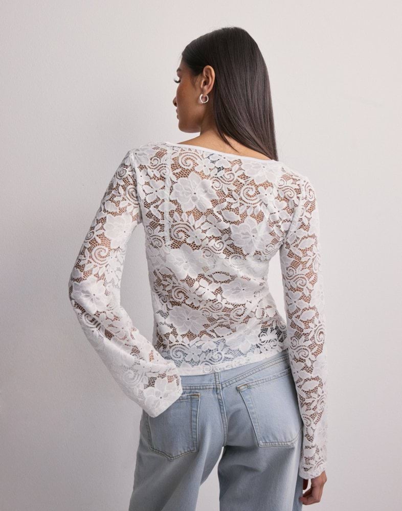 ONLY Onlanja L/S Lace Top JRS, berk, S