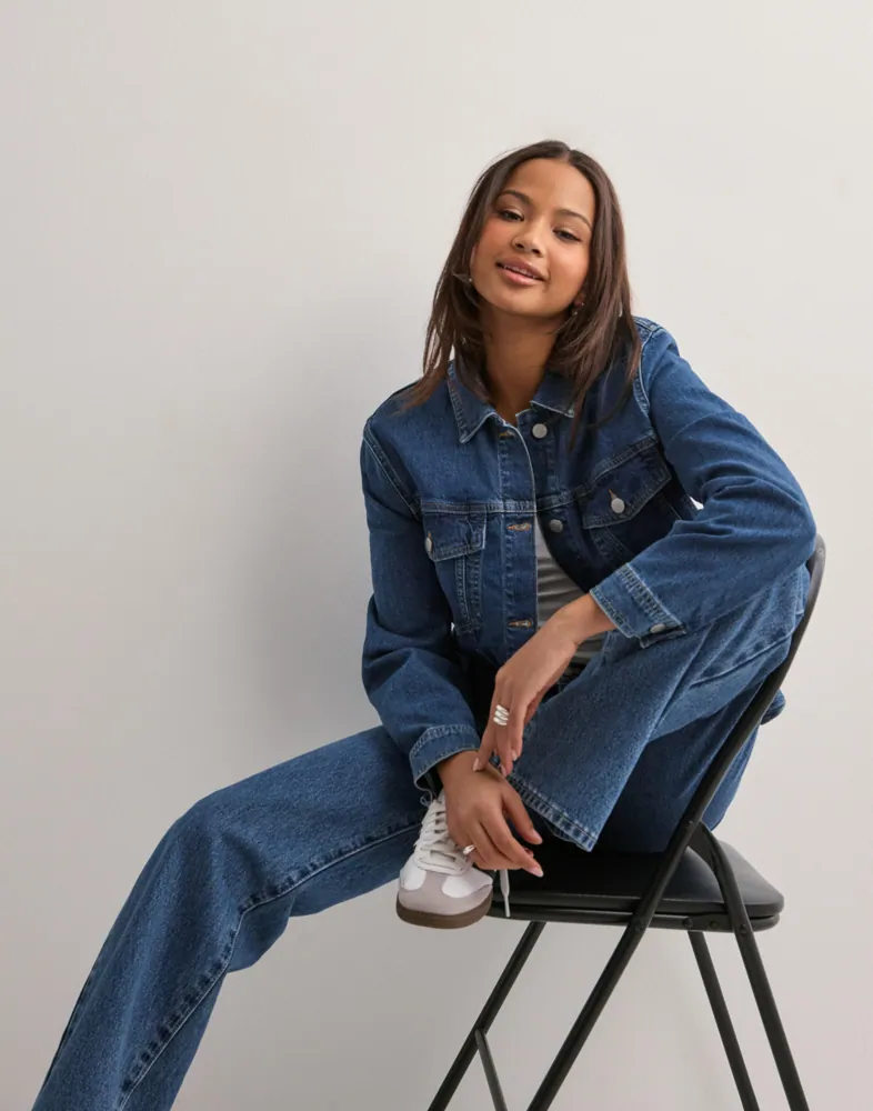 Buy Selected Femme SLFCENA LS JACKET Medium Blue Denim