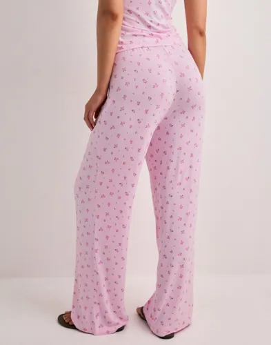 Vero Moda - Rosa - Vmesther Aop Hw Loose Pants Jrs