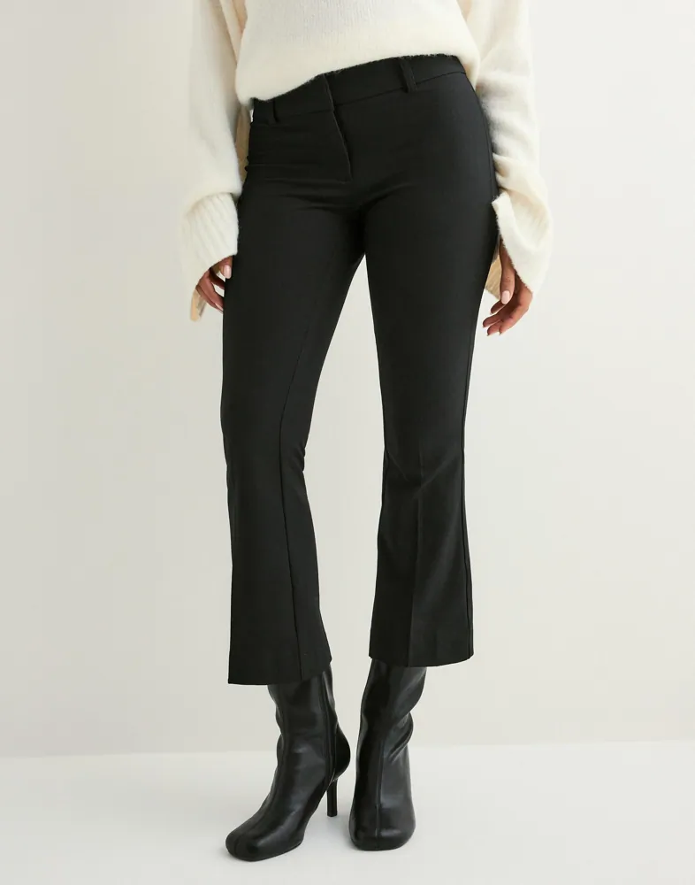 green emerald velvet dress Kick Flare Trousers 01 main image 0