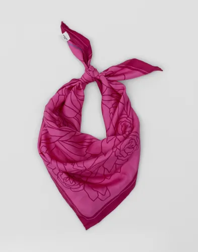BECKSÖNDERGAARD - Pink - Stencia Tulip Sia Scarf