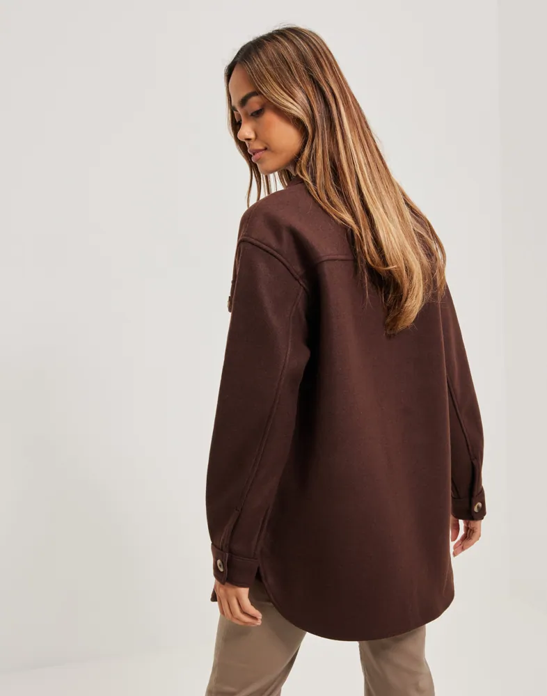 Buy Pieces PCJUDY SHACKET NOOS BC Chicory Coffee