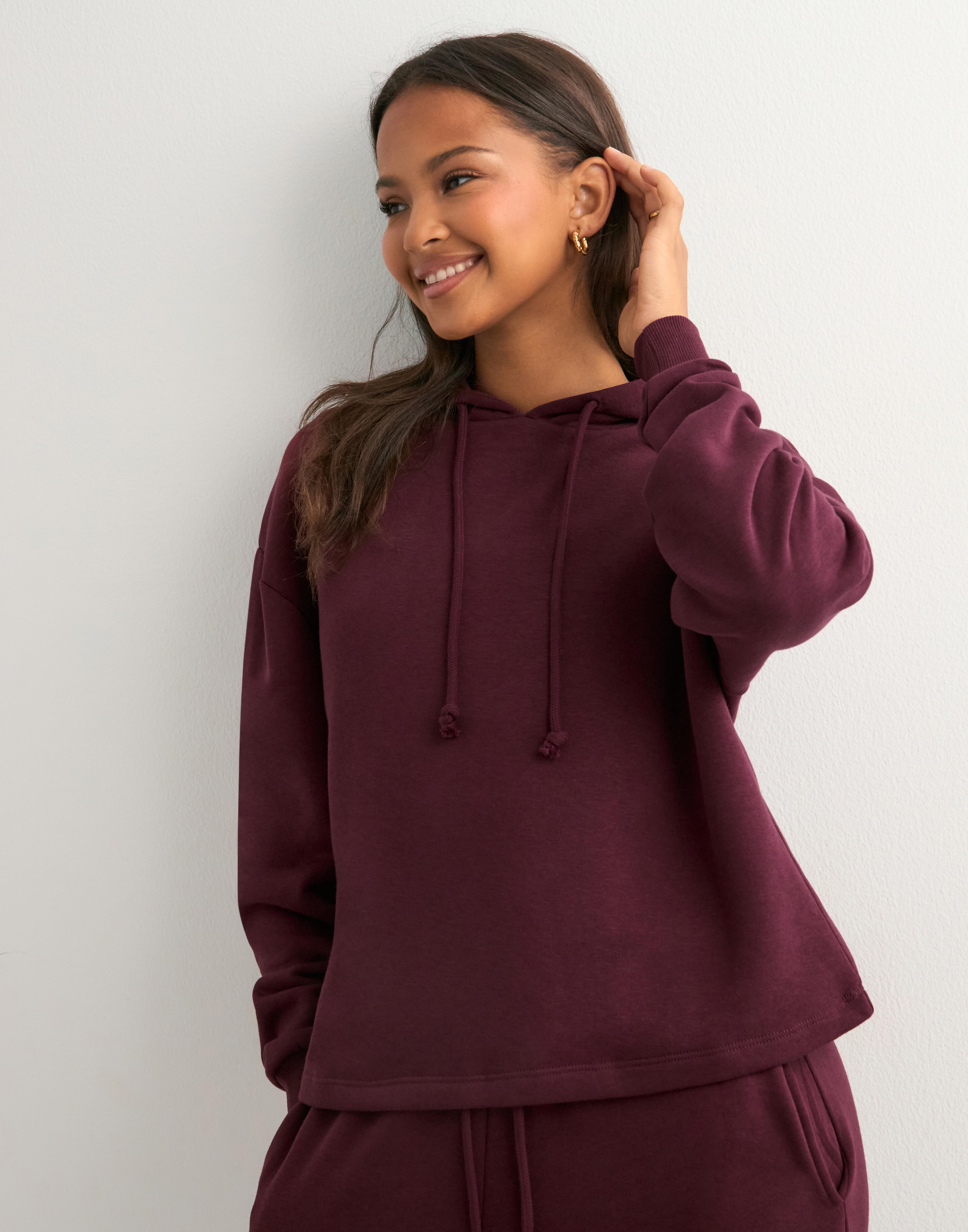 Pcchilli Ls Loose Sweat Poppy Red