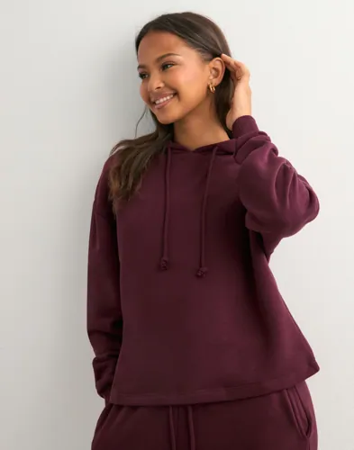 Pieces - Rød - Pcchilli Ls Hoodie Noos Bc