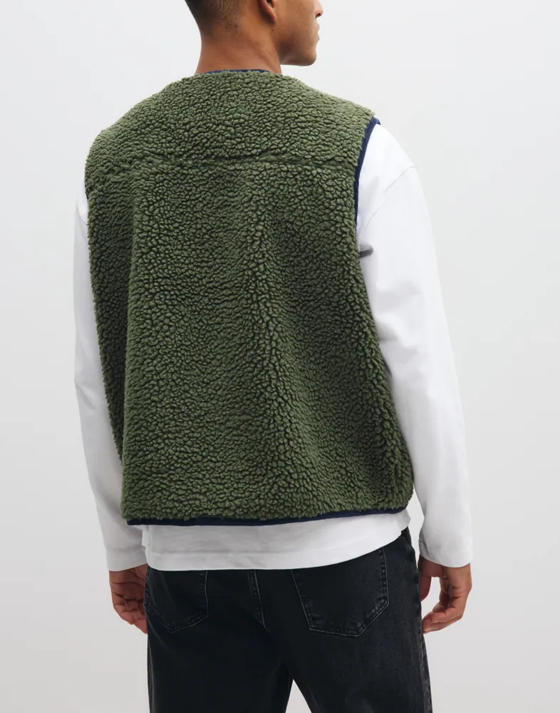 LEVIS ® Seacliff Sherpa Vest Olive Nig Västar herr – bild 3