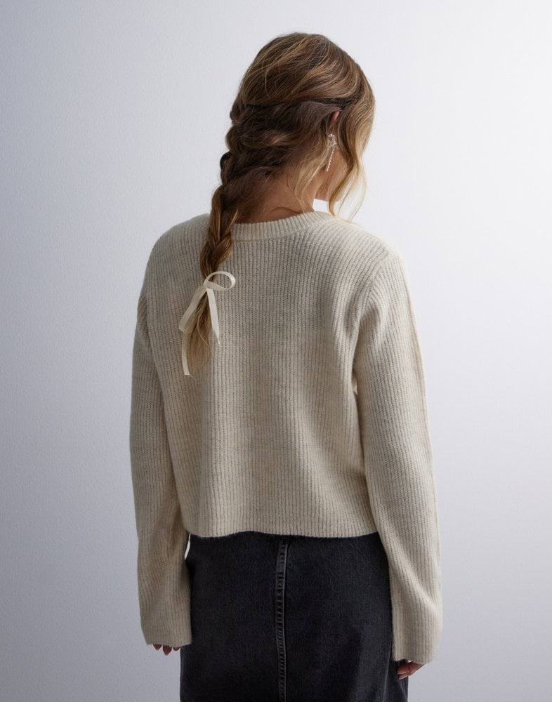 Object - Objdenisi L/S Lo Knit Cardigan - 4826634 Medium Grey Melange main image 1