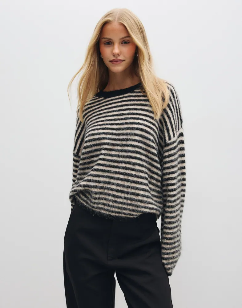 PIECES Pcada Ls O-Neck Knit Bc stickade tröjor dam – bild 2