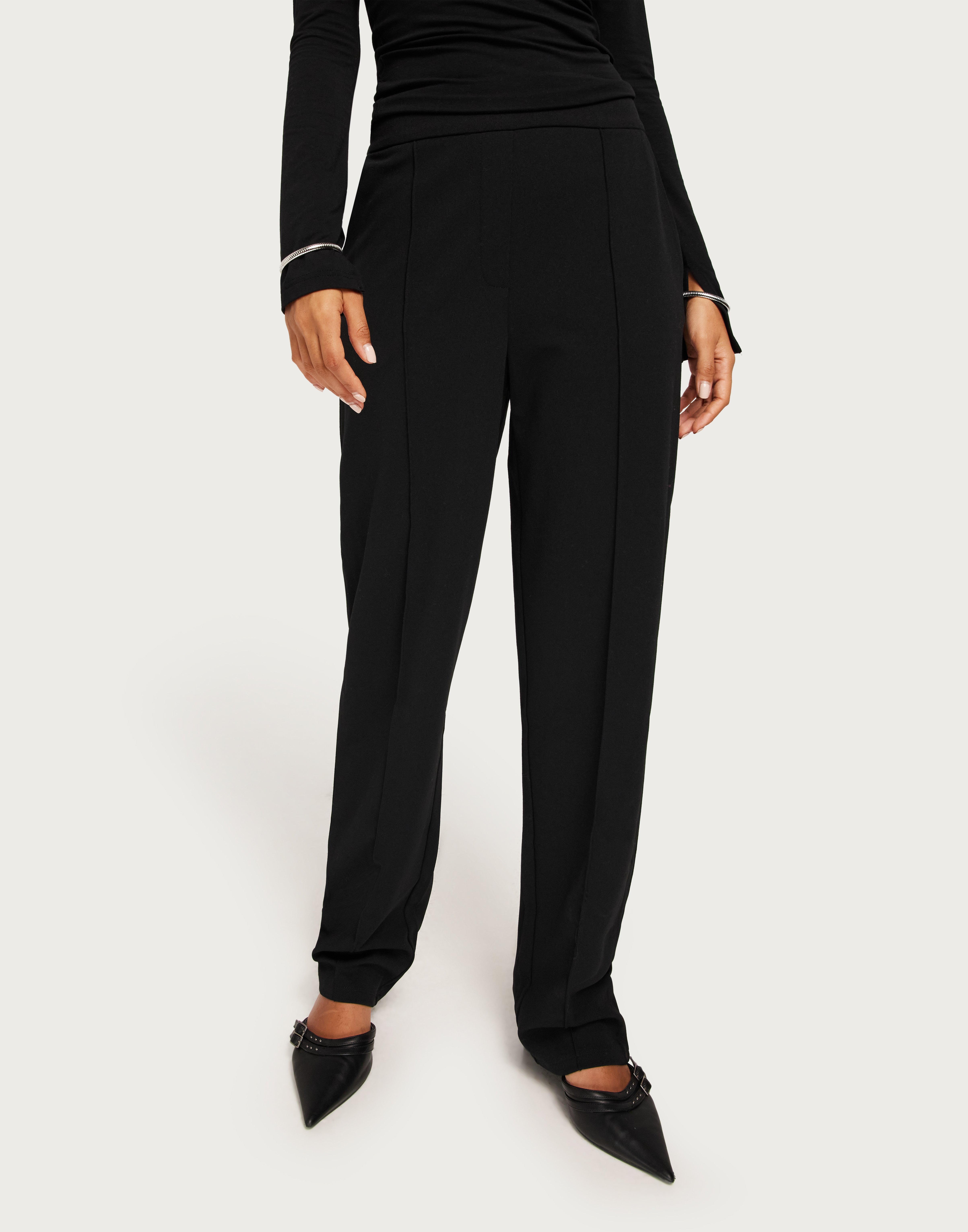 Buy Vila VICLUA HW PANTS/SU - NOOS - Black | Nelly.com