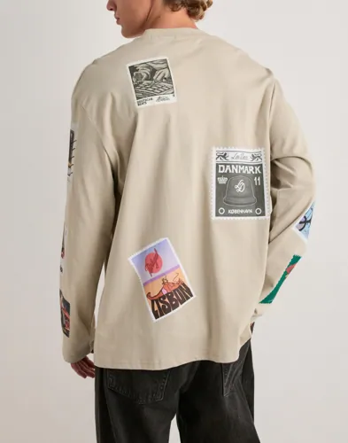 LES DEUX Stamp Ls T-shirt Långärmade t-shirts herr – bild 3