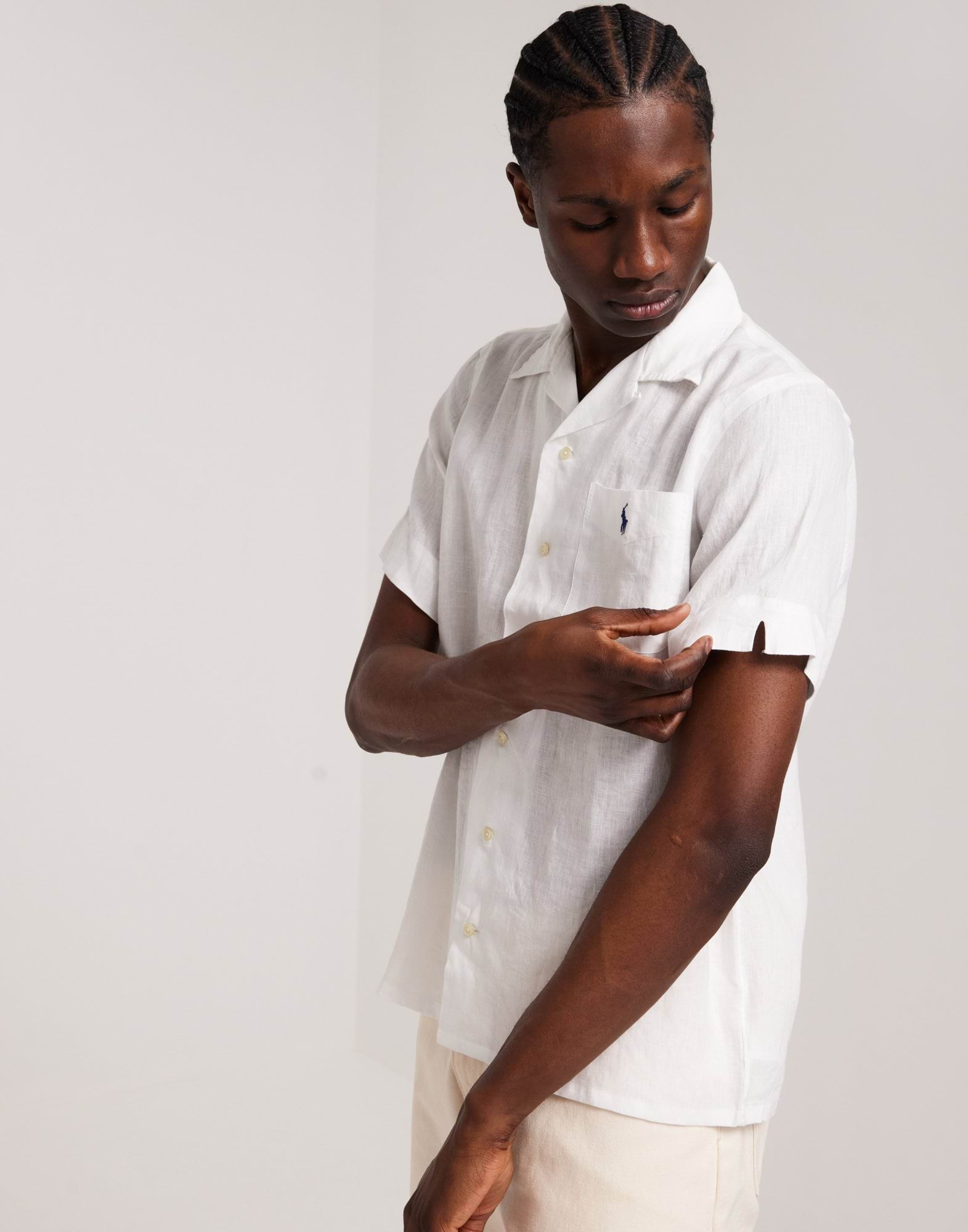 100% LINEN SHORT SLEEVE-SPORT SHIRT