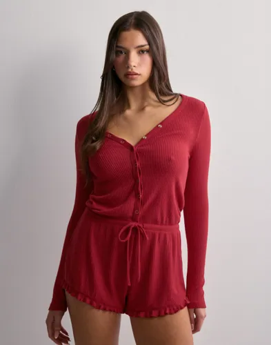 Hunkemöller Onesie Short Brushed Rib pyjamas dam – bild 3