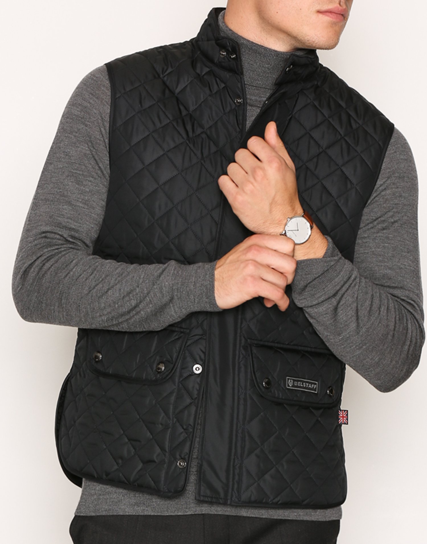 Buy Belstaff WAISTCOAT QLT Dark Navy NLYMAN