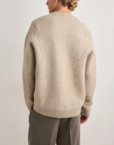 LES DEUX Melange V-neck Knit Stickade tröjor herr – bild 3