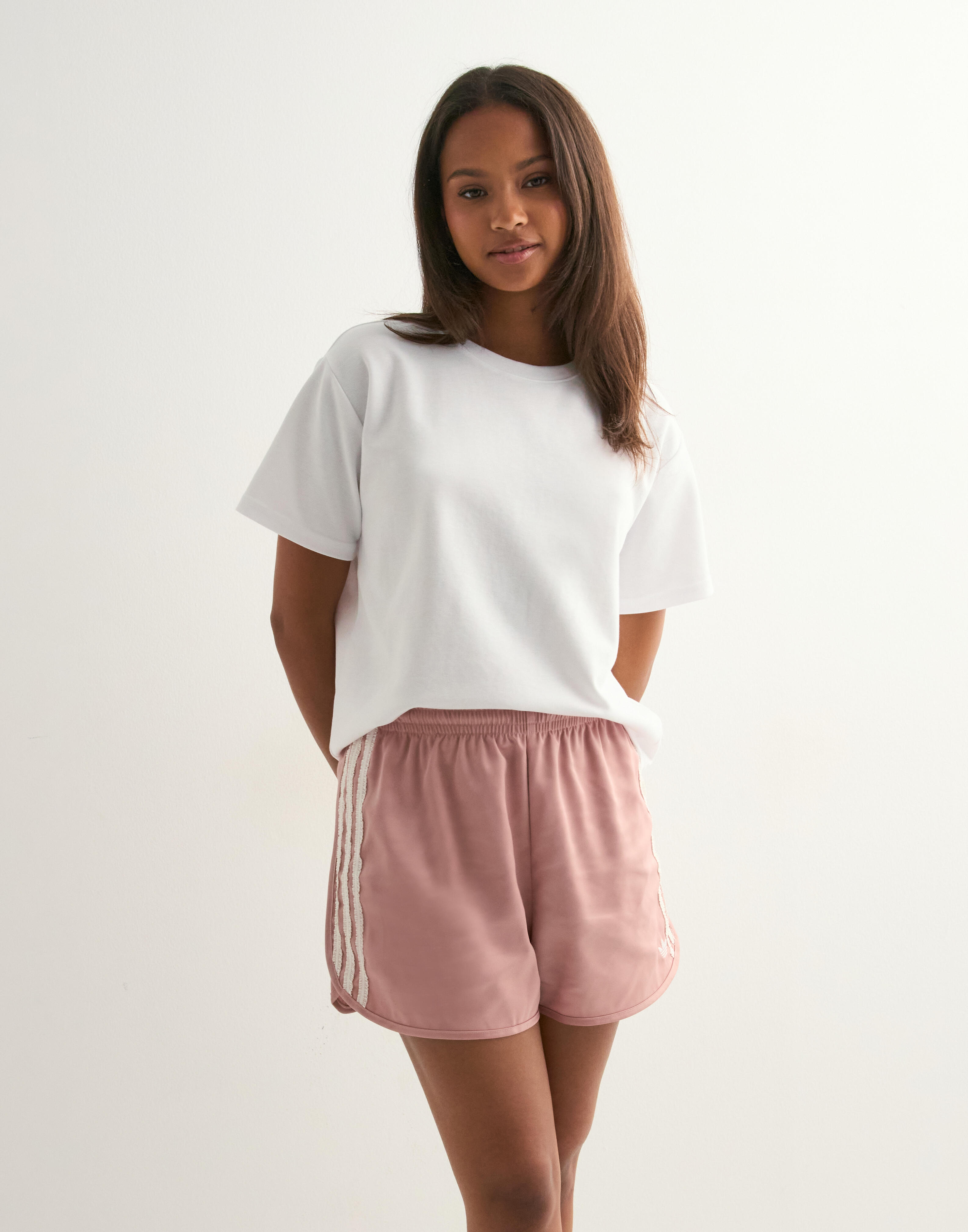 ★adidas originals★W RUFFLE SHORTS★追跡可 Ruffle Shorts by adidas Originals Online | THE ICONIC | New