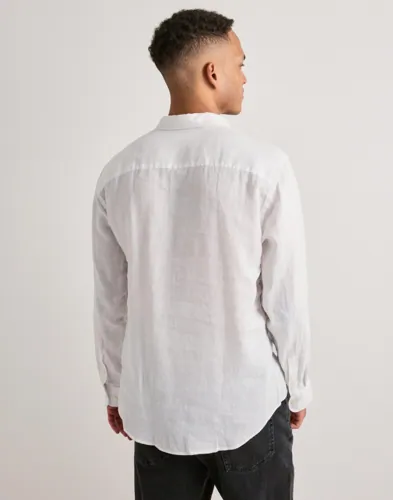 Selected Men Slhregkylian-Linen Shirt Ls Classic Linneskjortor herr – bild 3