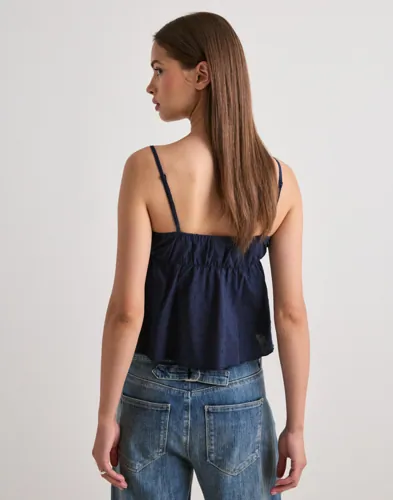Nelly Summer Strap Top linnen dam – bild 2