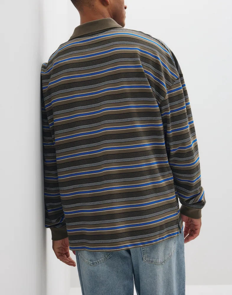 Mads Nørgaard Light Terry Polo Sweat St. Långärmad piké pikéer herr – bild 6