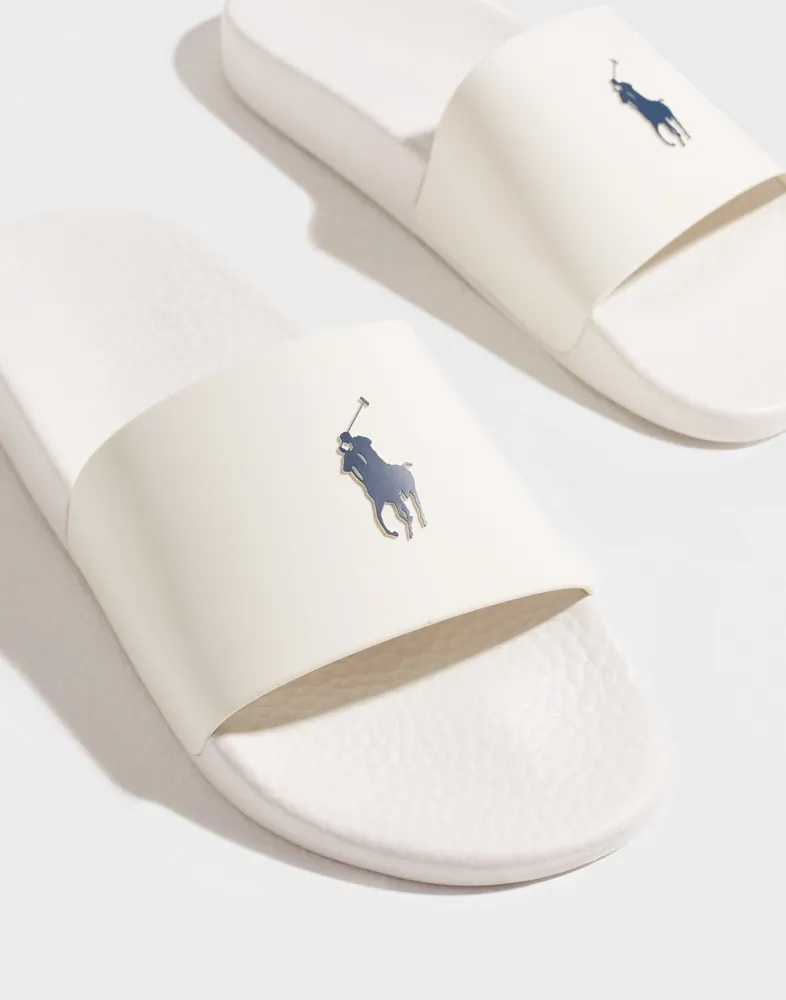 Buy Polo Ralph Lauren POLO SLIDE - *NY*White/Navy | NLYMAN display picture 1