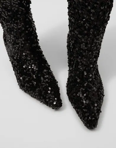 Nelly Curved Under Knee Glitz Boot stövletter dam – bild 3