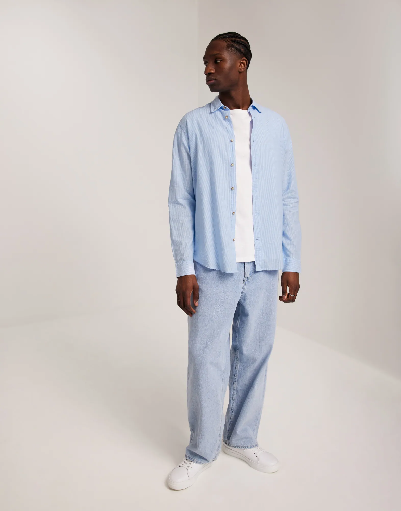 JJESUMMER LINEN BLEND SHIRT LS SN