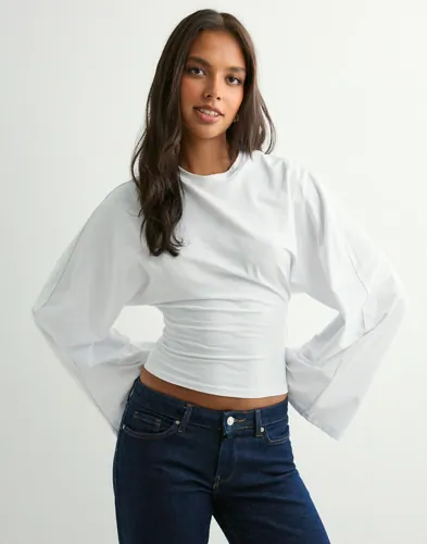 Nelly - Hvid - Wide Sleeve LS Top