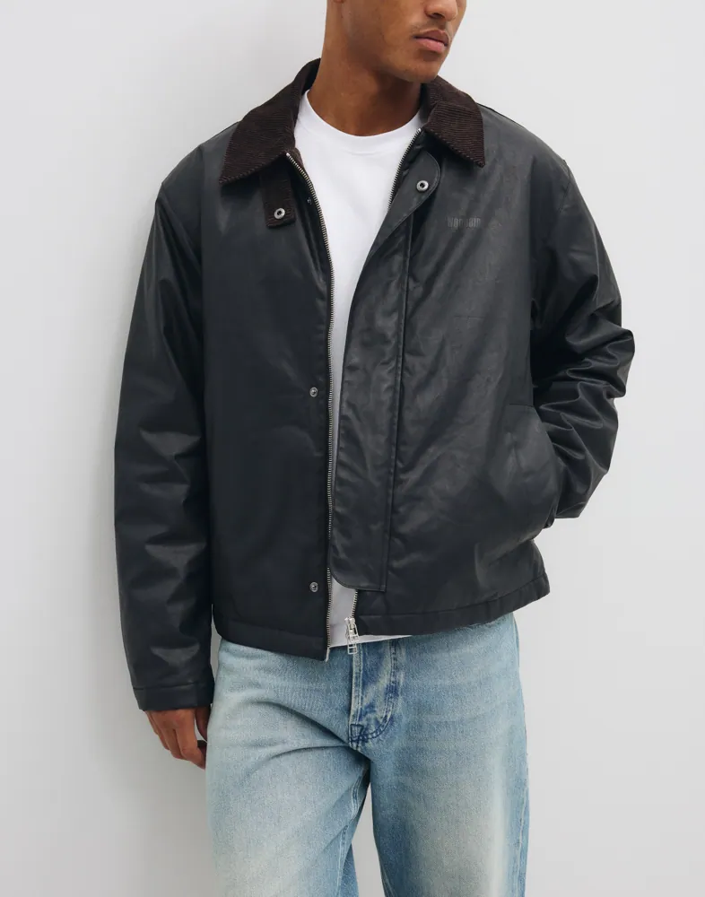 Woodbird Wbping Waxed Short Jacket Vårjackor herr – bild 3