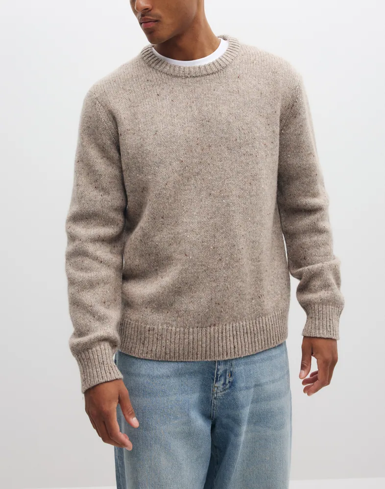 Slhcody Ls Knit Relaxed Crew Neck N Sweatshirts