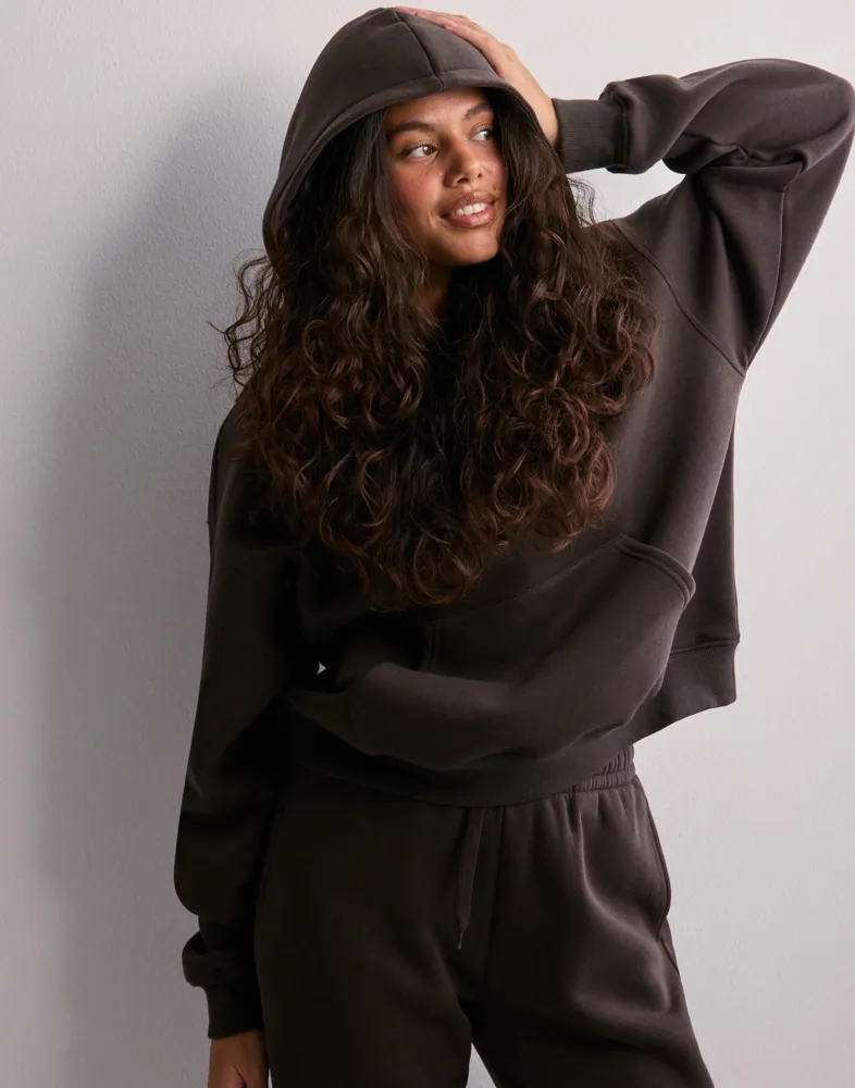 Buy Gina Tricot Basic original hoodie Dark Brown