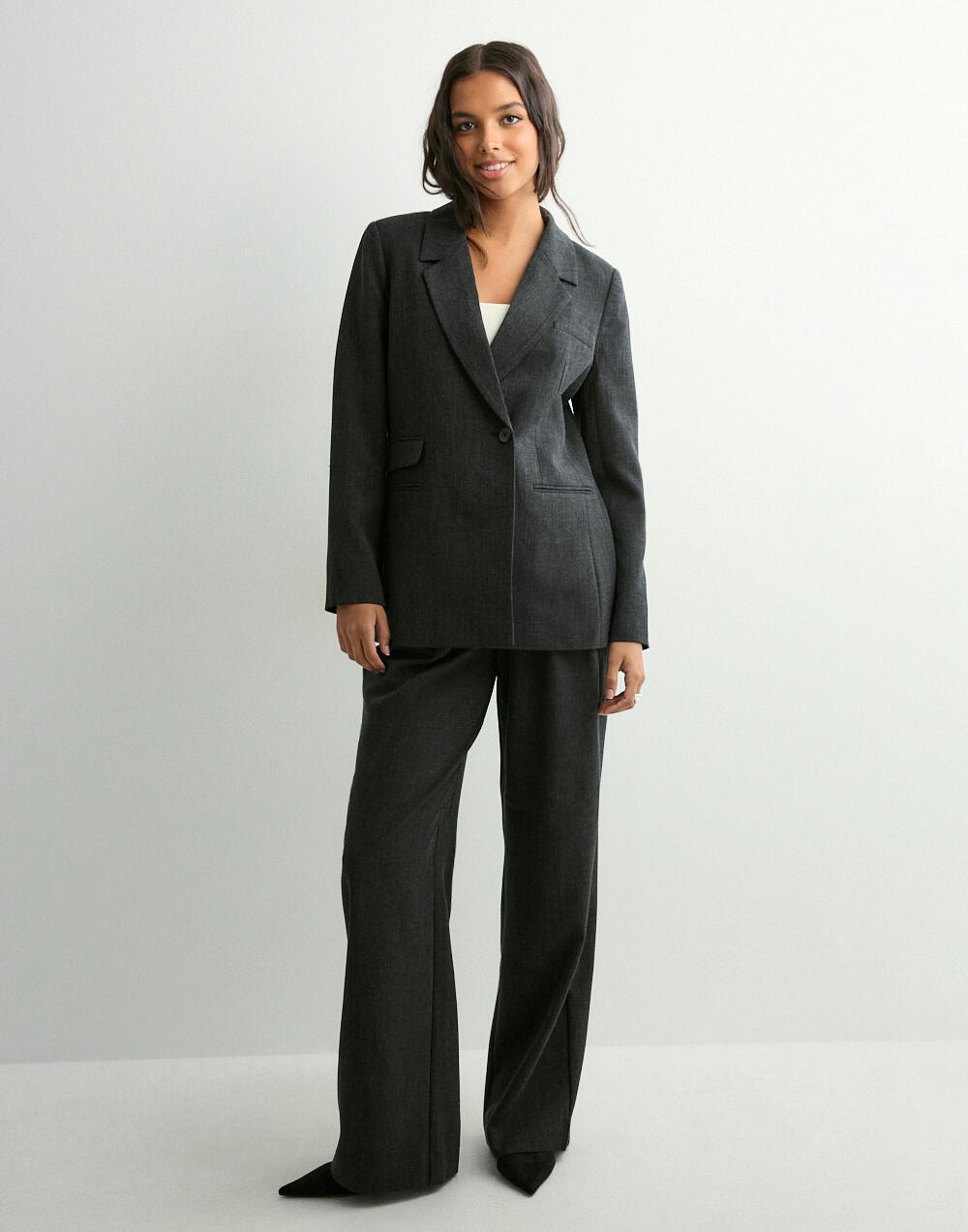 VERO MODA Vmrita Ls Loose Noos Blazer voor dames, asphalt, M