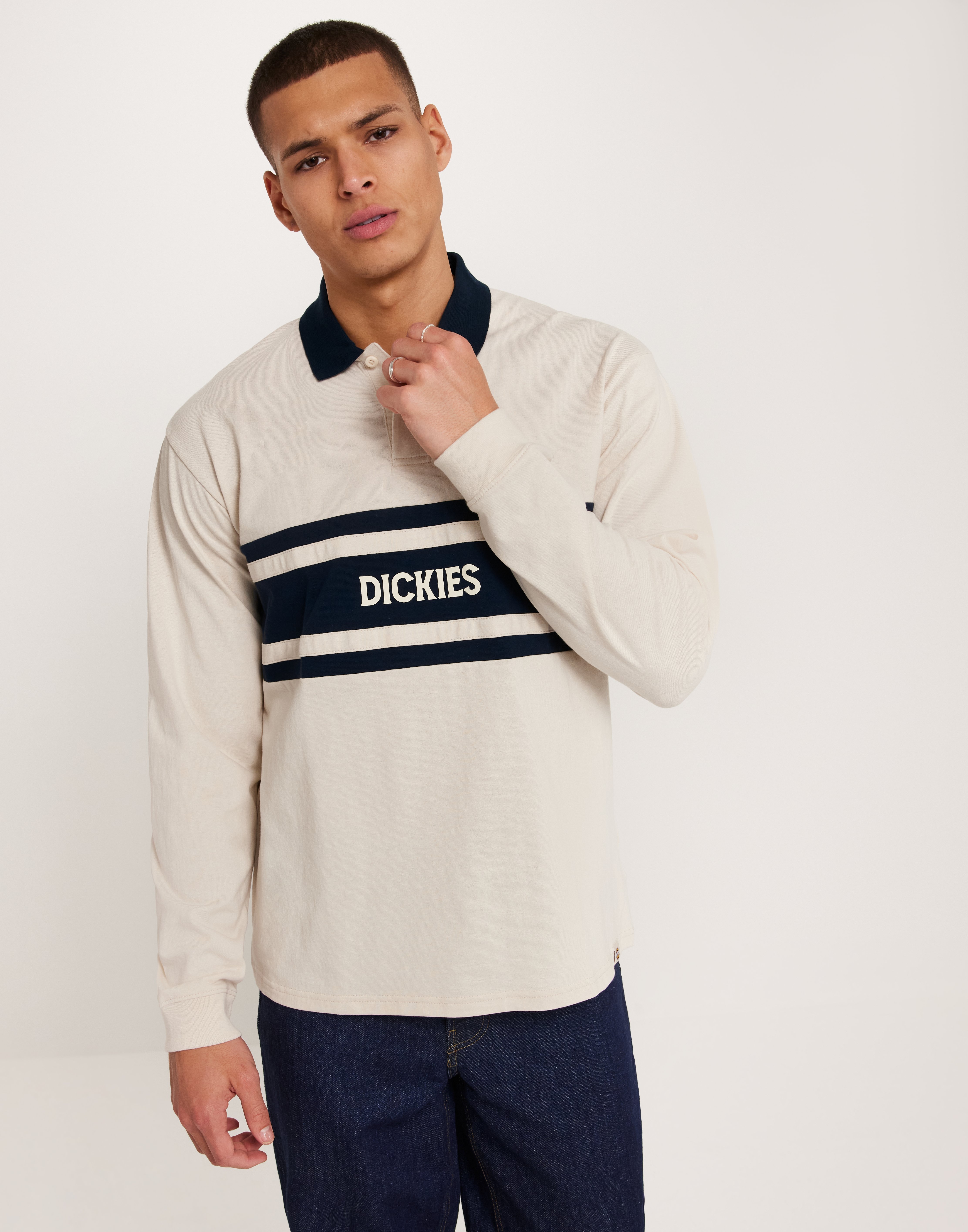 Dickies Yorktown Rugby Ls Langærmede polotrøjer Beige