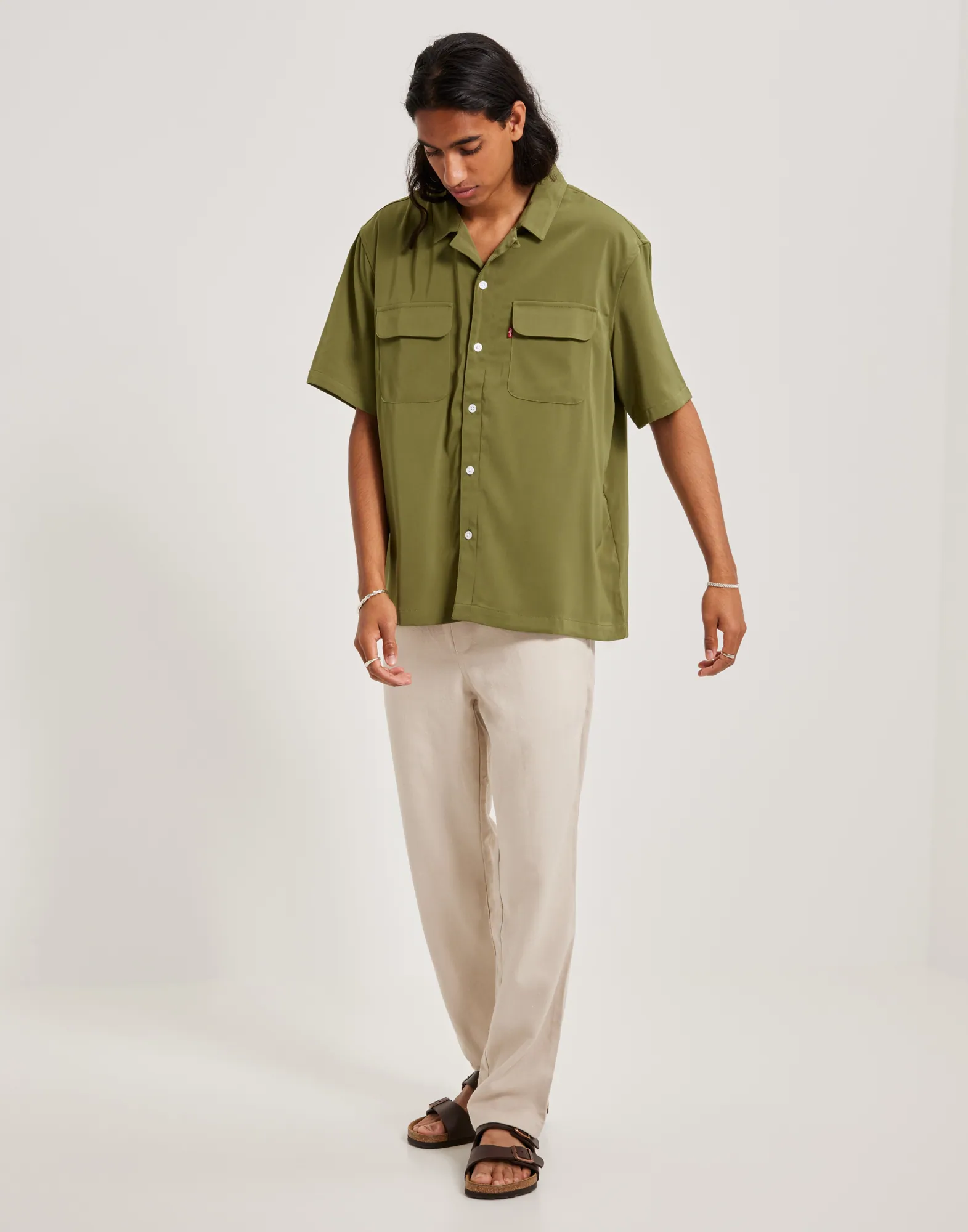 SS PAJAMA SHIRT MARTINI OLIVE