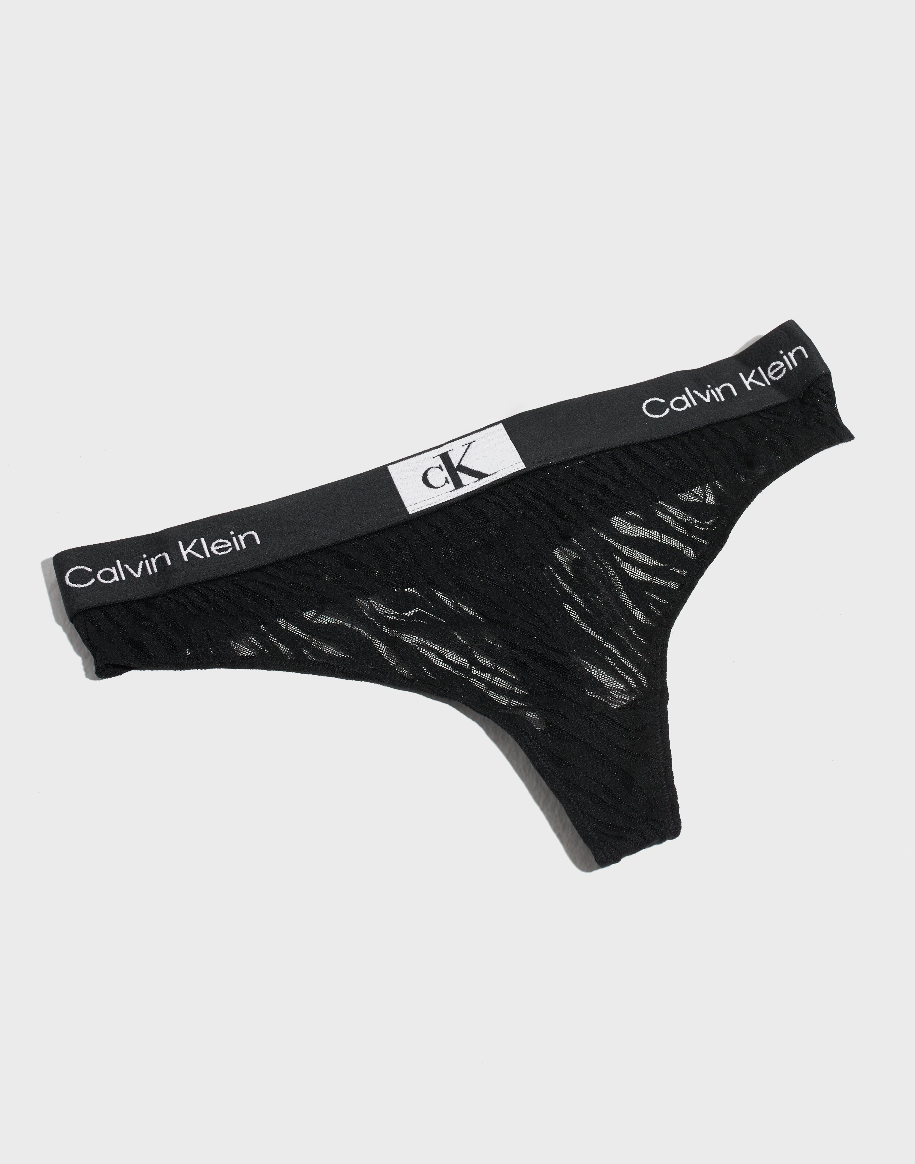 Calvin klein thong black best sale