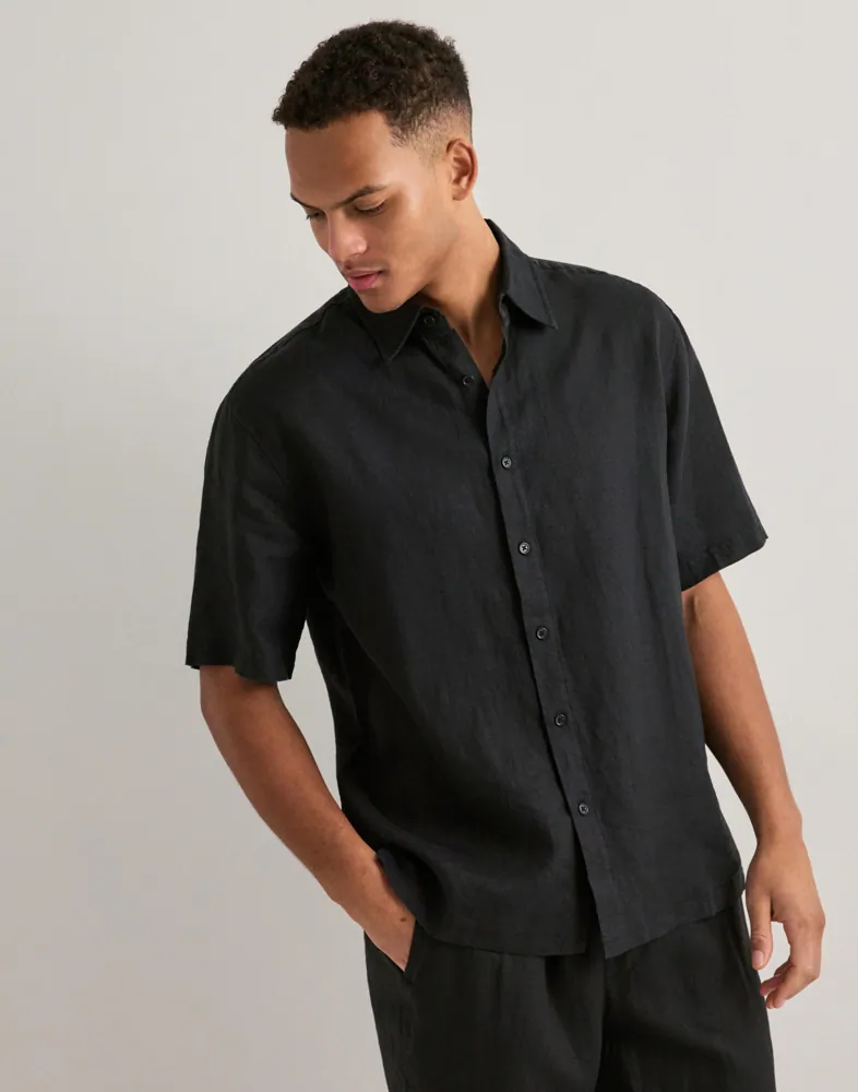 Louis Linen Shirt SS Linneskjortor